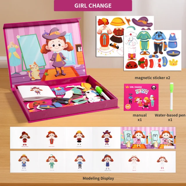 5-in-1 children's magnetic puzzle books/boxes photo 3