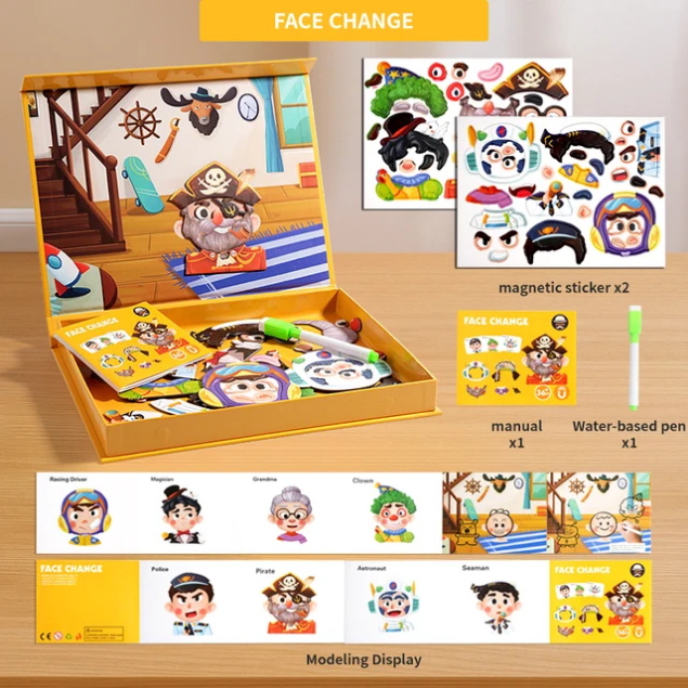 5-in-1 children's magnetic puzzle books/boxes photo 2