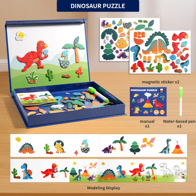 5-in-1 children's magnetic puzzle books/boxes photo 4
